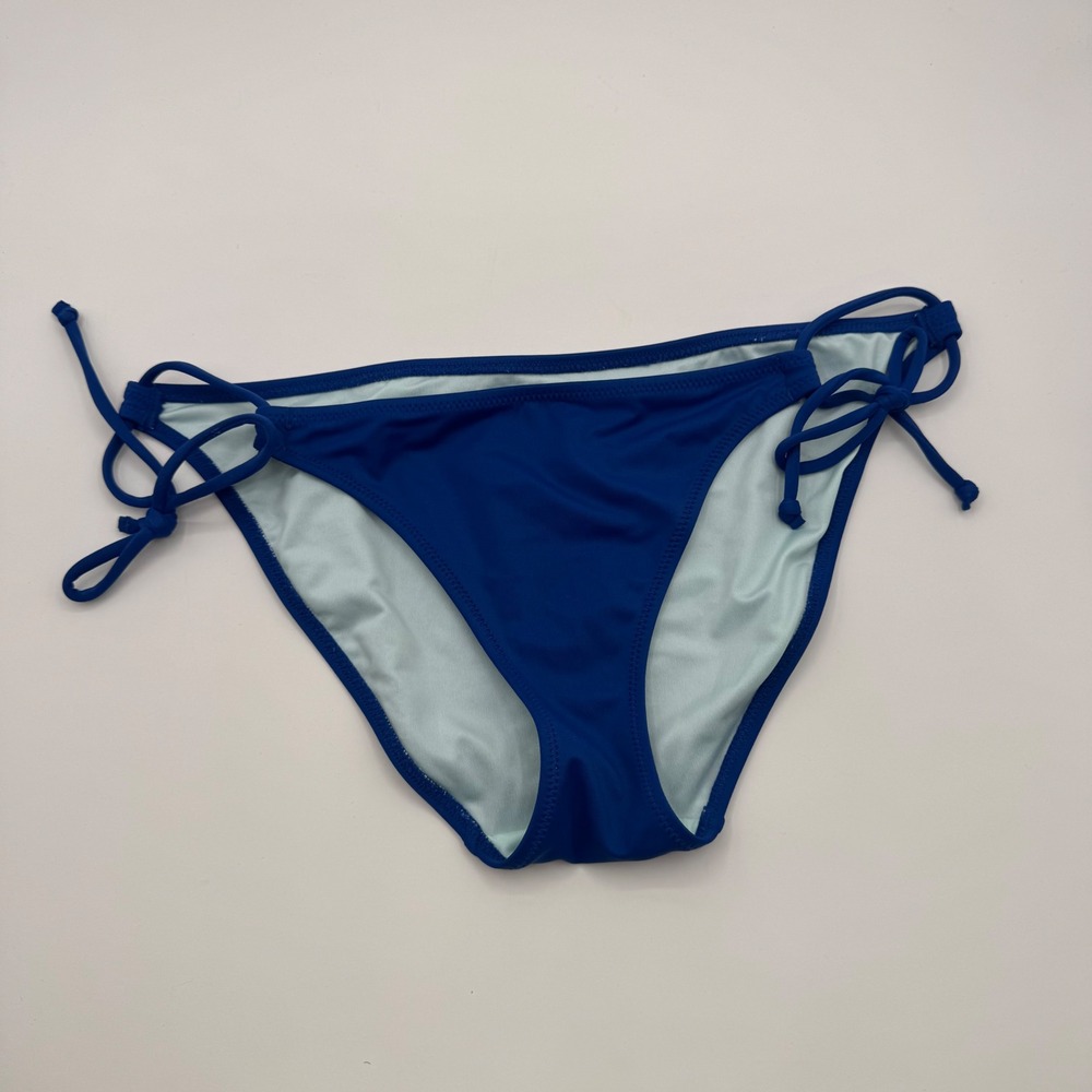 Victoria's Secret The Bow Bikini Side Tie Bottoms Cobalt Blue Small 293935-Z98